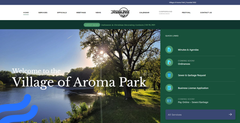 Village of Aroma Park Website